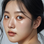 **A portrait of 정은채 showcasing her natural beauty and captivating gaze, reflecting her ability to embody diverse characters.**